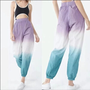 Urban Outfitters Aisha Ombré Windbreaker Track Pants Women’s Size Small